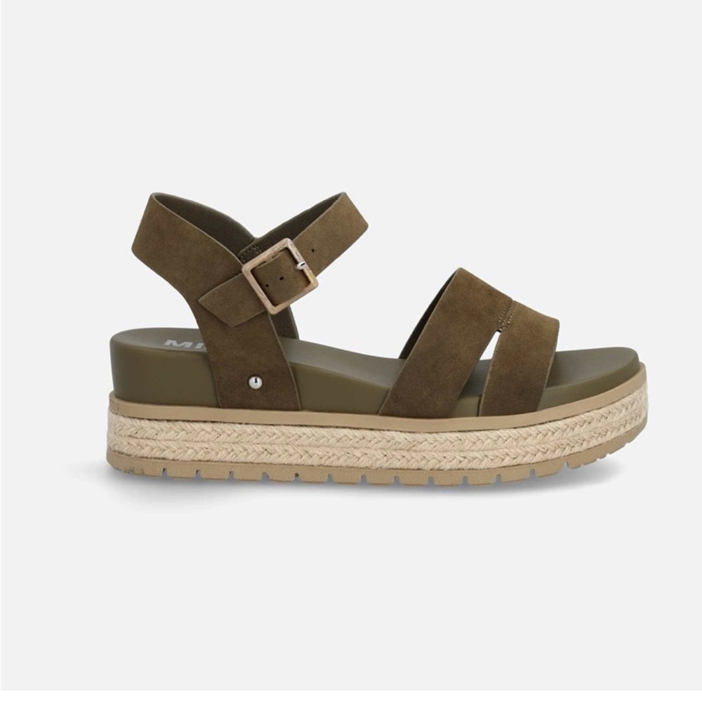Mia “Evans” Olive Green Platform Sandals